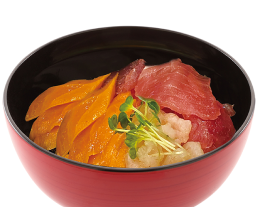 甘えびまぐろサーモン丼
