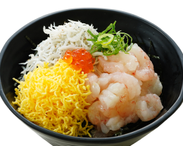甘えびしらす丼