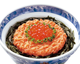 いくらさけとろ丼