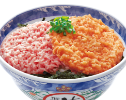 メガ2種盛り丼（メガハーフ丼）