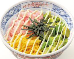 アボカド甘えび丼