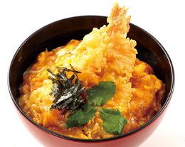 海老天玉とじ丼