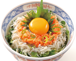 さけとろしらす丼